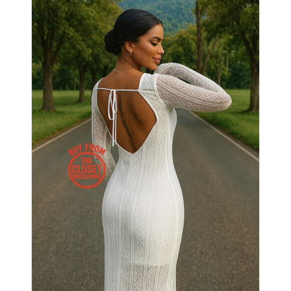 ZARA BLOGGER FAVE!!! Open Back Maxi Dress NWT - Picture 5 of 16